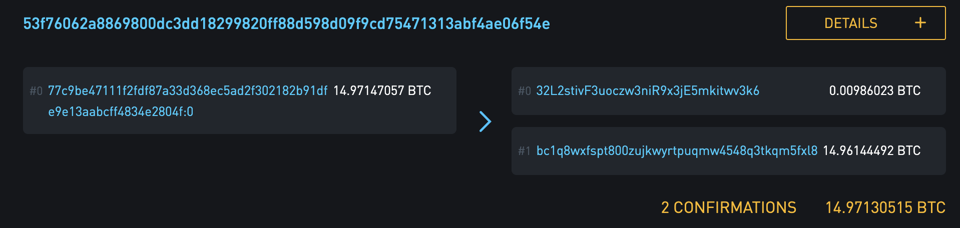 Coinbase uses bech32 for their change addresses, even when the send is going to non bech32.
