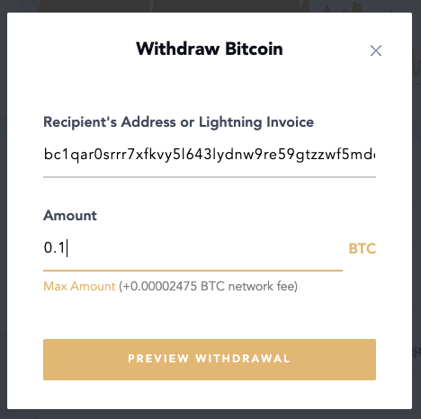 River supports withdrawals to legacy and segwit addresses.